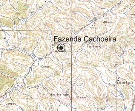 Parceria: denominação Fazenda Cachoeira códice A1- F07-VR localização Rua Estrada Velha do