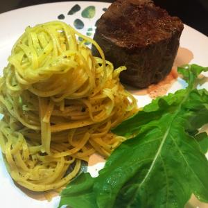 Essa maionese ficou perfeita com batatas na brasa misturada com os frutos do mar Filet mignon com talharim ao molho pesto Olá, essa receita na verdade foi