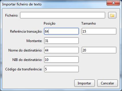 [3] Para facilitar o processo de importação, apresentam-se no quadro infra os valores a colocar nos campos, com base nos ficheiros PS até à data