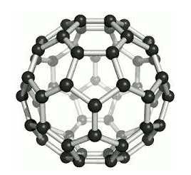 FULERENOS Os fulerenos são uma forma alotrópica do Carbono, a terceira mais estável após diamante e o grafite.