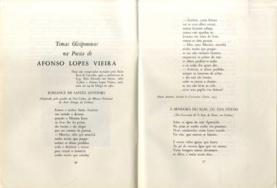 7d. Olisipo: Boletim do Grupo Amigos de Lisboa, ano XXV, n.º 98 (abril de 1962), pp. 46, 47.