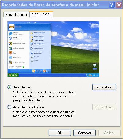 4. WINDOWS Interface Gráfico do Windows INTERFACE GRÁFICO MENU INICIAR Menu iniciar: Oferece-nos acesso mais rápido a e- mail e Internet, meus documentos, imagens e música e aos programas usados