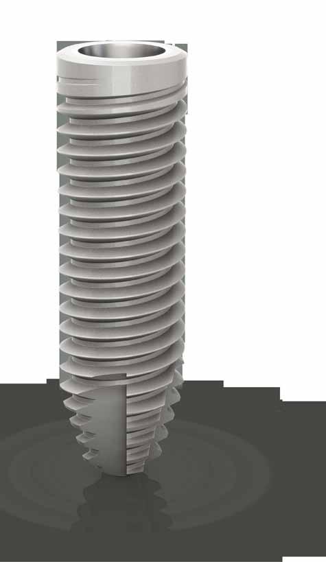 Características do produto: Implante corpo cilíndrico com interface Cone Morse; Superfície NeoPoros; A instalação é feita com chaves específicas ao index no implante, permitindo a captura dos