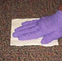 Procedimentos de remoção de manchas continuação Commit 2 Clean TM/MC Cuidado de carpetes Se você usar um pó absorvente para tratar nódoas: 11 Trate as nódoas úmidas recentes com o composto absorvente.