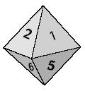 Estímulos do grupo 3 (3º ciclo) Estímulo 1 O dado da figura tem a forma de um octaedro regular.