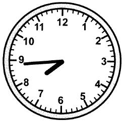 Um peso de 3000 g [PAM-1º ciclo (2001), parte A, item 9] Estímulo 12 Assinala o relógio que marca