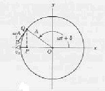 Figura 43.3: Velocidade de uma partícula em movimento circular em Figura 43.