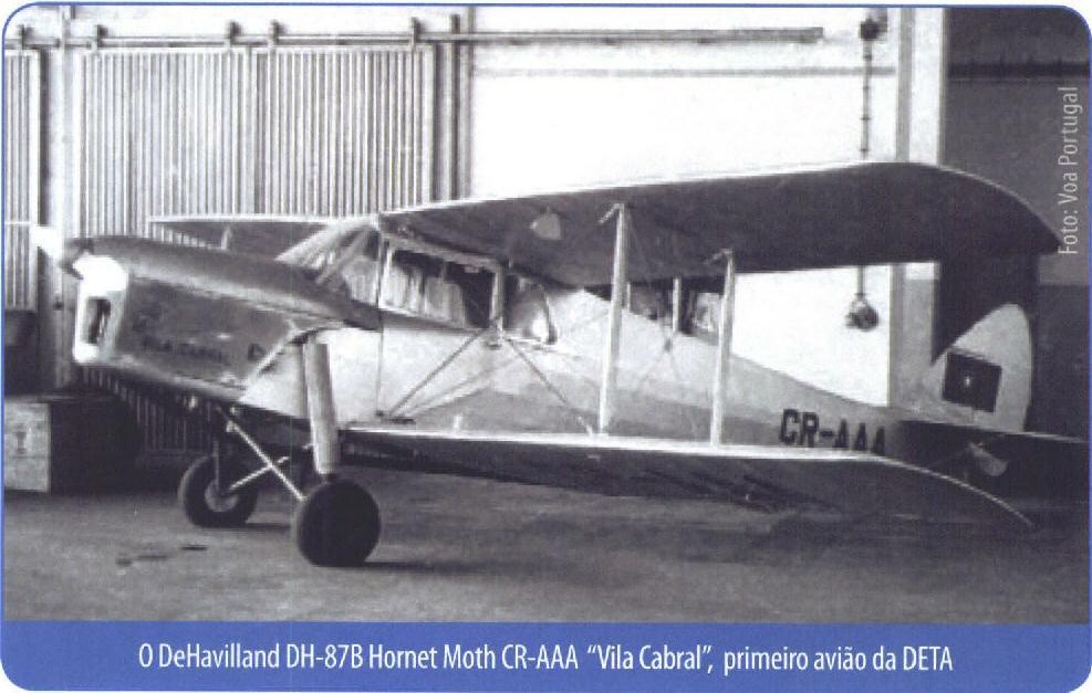 aos seus herdeiros o pequeno DH-87A Hornet Moth que lhe pertencia (CR-AAC "Gaza V" posteriormente batizado de "Nacala"), juntando-o ao modelo idêntico que constava já na sua frota para voos de treino