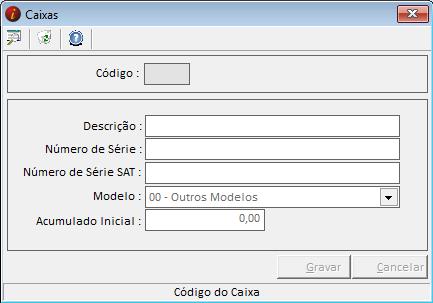 1. 11 CAIXAS REGISTRADORAS (ARQUIVOS CAIXAS REGISTRADORAS) Este item é o local onde serão cadastradas as caixas registradoras para utilização de cupons fiscais.