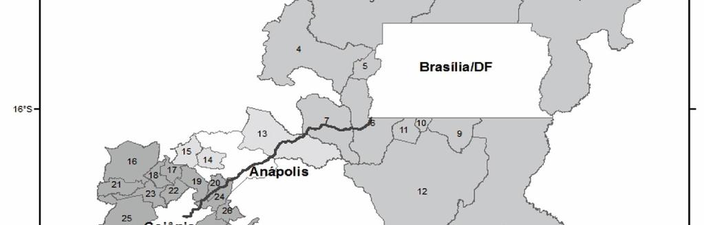 Brasília-Anápolis- Goiânia No período
