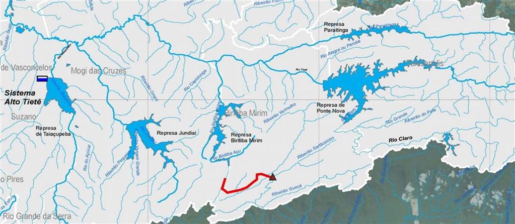 5. Aproveitamento do Rio Itapanhaú para a RMSP aumento da segurança hídrica e principais características SISTEMA ALTO TIETÊ (com Itapanhaú) DISP.