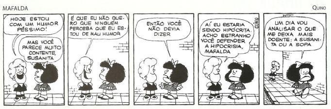 a) Identifique e TRANSCREVA o sujeito, o verbo de ligação e o predicado do sujeito dessa frase. i) Sujeito: ii)verbo de ligação: iii)predicado 7) Leia a tira e responda as questões.