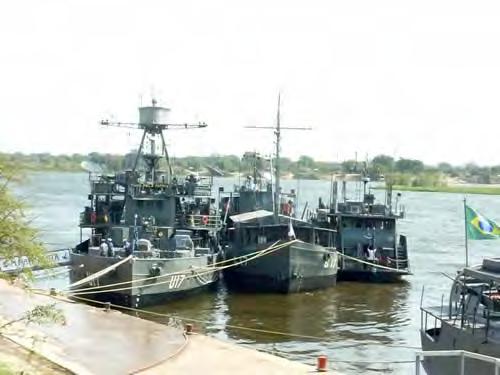 A Força-Tarefa brasileira, subordinada ao 6 o Distrito Naval (Ladário-MS), foi composta pelos seguintes meios: Monitor Parnaíba; Navio-Transporte Fluvial Paraguassu; Navio de Apoio Logístico Fluvial