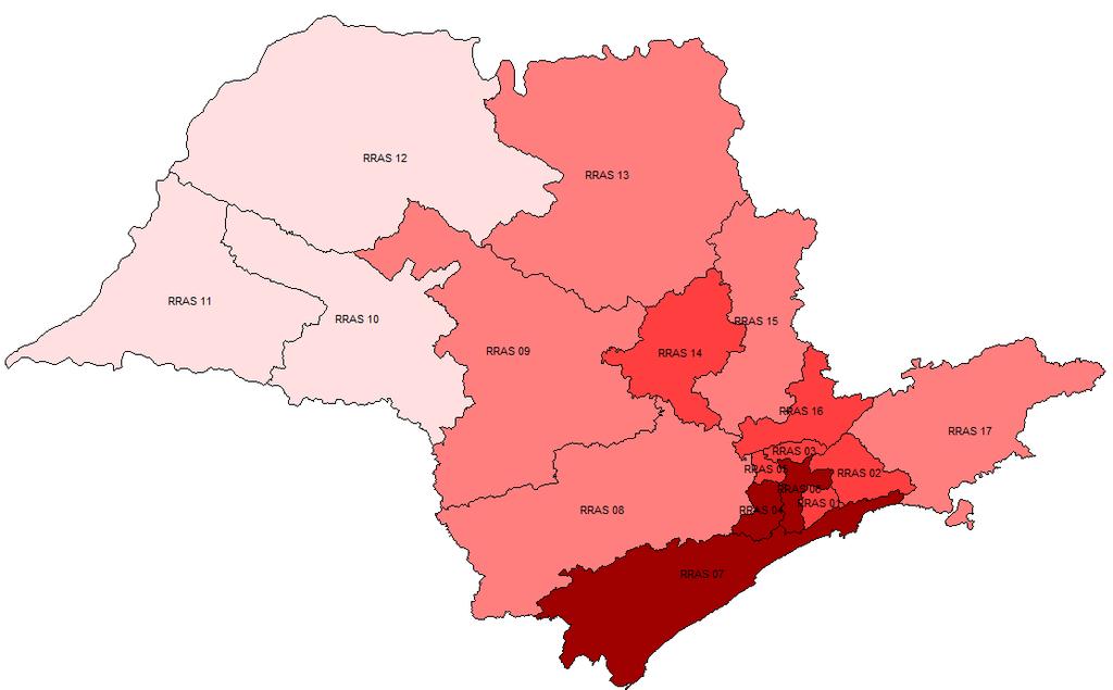 110 APÊNDICE 3 Representação espacial das taxas de incidência padronizadas