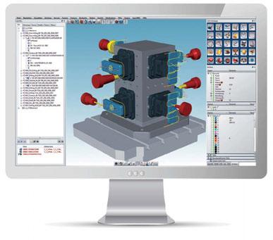 O sistema possui o seu próprio núcleo CAD 3D da OPEN MIND.