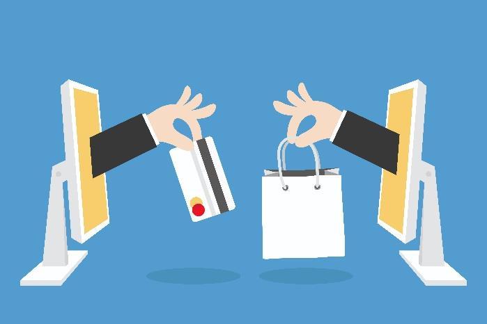 E-commerce O comércio eletrônico (e-commerce ) consiste na compra e venda de mercadorias ou serviços por meio da internet, onde as chamadas lojas virtuais oferecem seus produtos e formas de pagamento