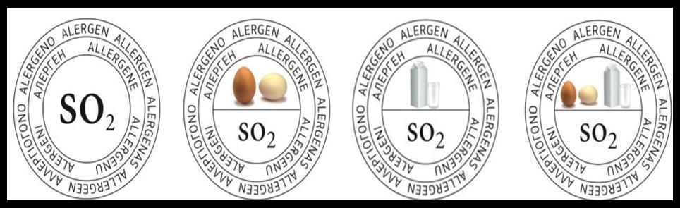 7 - Indicação de alergénios QUE ALERGÉNIOS DEVO INDICAR NA ROTULAGEM - Dióxido de enxofre (sulfitos), sempre que estejam presentes em concentrações superiores a 10 mg/l, expressos em SO2; - leite e
