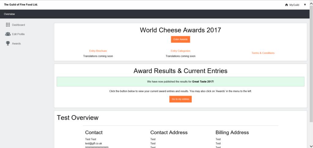 2) Inscrição no World Cheese Awards 2017 Clique para descarregar os três documentos informativos de inscrição para participar no World Cheese Awards 2017: Entry Brochure [Folheto de Inscrição]; Entry