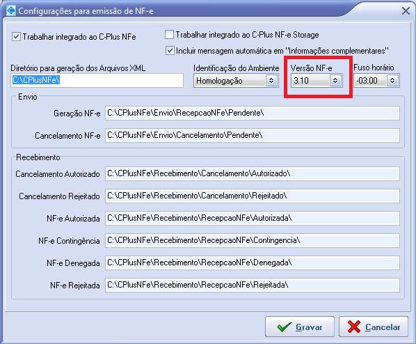 NFe>Configurar NF-e e