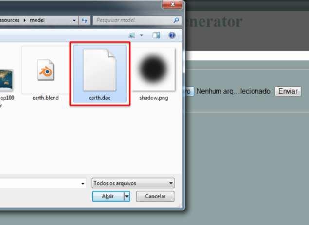 Por fim, o visualizador apresenta ao usuário o ambiente virtual configurado: as opções download para baixar e excluir para remover o registro: Figura 7.