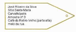 5 de 6 10/16/aaaa 11:24 9 - Identificação da amostra composta Cada amostra composta obtida devera ser imediatamente identificada com uma etiqueta (cartão ou papel grosso) amarrada na embalagem,