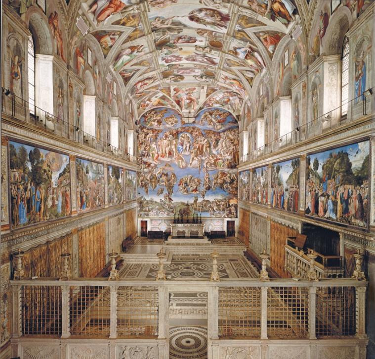 Durante a visita poderemos admirar a obra prima de Michelangelo, a "Capela Sistina" e a Basílica de São Pedro a maior igreja cristã do mundo e que abriga o tumulo do Pontífice
