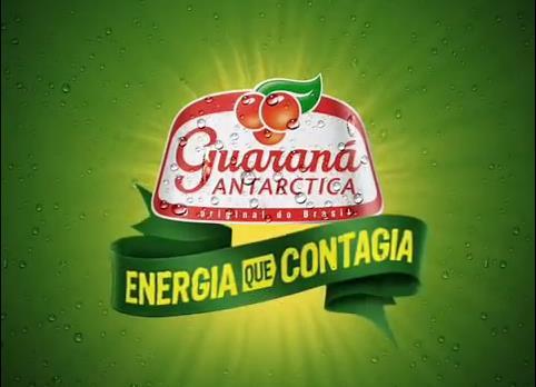 garrafa de Guaraná Antarctica, a música da ênfase as palavras simpática e carismática, então