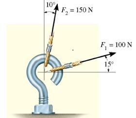 R F R = 25,24 kn 6 (R. C Hibbeler Mecânica Estática) Determine a intensidade da força resultante.