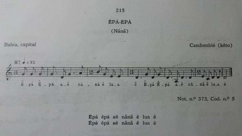 145 4.2.15 Êpá-Êpá O presente experimento a ser demonstrado é a melodia nº 215 que corresponde ao cântico Êpá-Êpá.