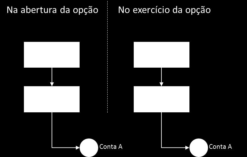 5.7 Anexo VII Exercício de opções Referente ao item #27 da tabela. Primeiro caso A posição de opção é aberta num PNP e não há repasse.