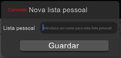 5. Para criar uma lista de reprodução, toque em, introduza o nome da lista de reprodução,