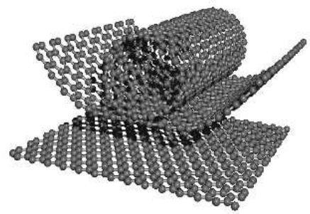 São estruturas formadas por átomos de carbono, de forma cilíndrica, com simetria axial e uma conformação espiral designada por quiralidade.