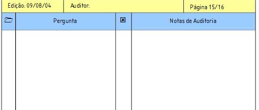 cliente. Passos para elaboração de um Check List: 1.