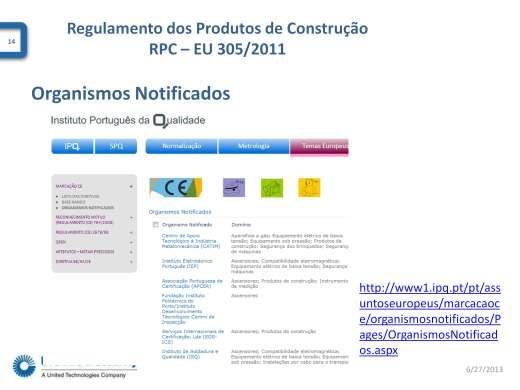 No referente aos organismos notificados envolvidos na avaliação e verificação