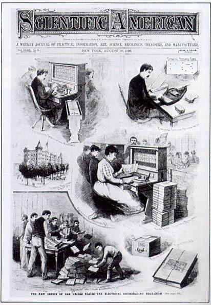 Ancestrais do Computador Máquina de tabulação Em 1880, Hermann Hollerith, baseado nas idéias de Babbage e Jacquard, constrói uma máquina de tabulação, que é usada no censo norte-americano de 1890.