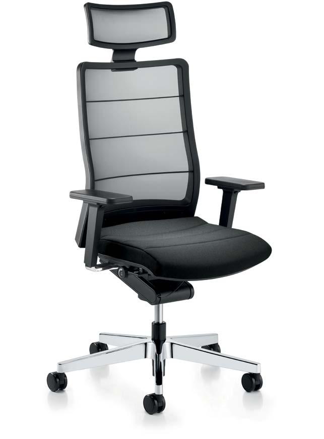 cadeiras airpad Ref 3C72 Para complementar sua gama de produtos e fornecer ao mercado brasileiro cadeiras para escritório de altíssima qualidade, a Bortolini foi buscar na Europa uma parceria.