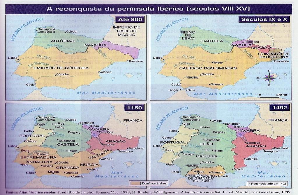 2.1 Antecedentes Reconquista (século VIII) Visigodos