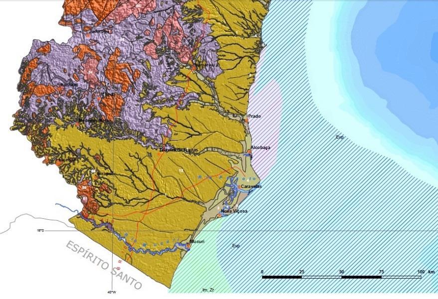 3 é caracterizado pela presença de muitos vales com planícies de inundação fluvial e de maré, com acúmulo de sedimentos do Quaternário (Martin et al. 1996).