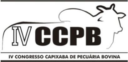 4º CONGRESSO CAPIXABA DE PECUÁRIA BOVINA Data: 21 a 24 de novembro de 2012