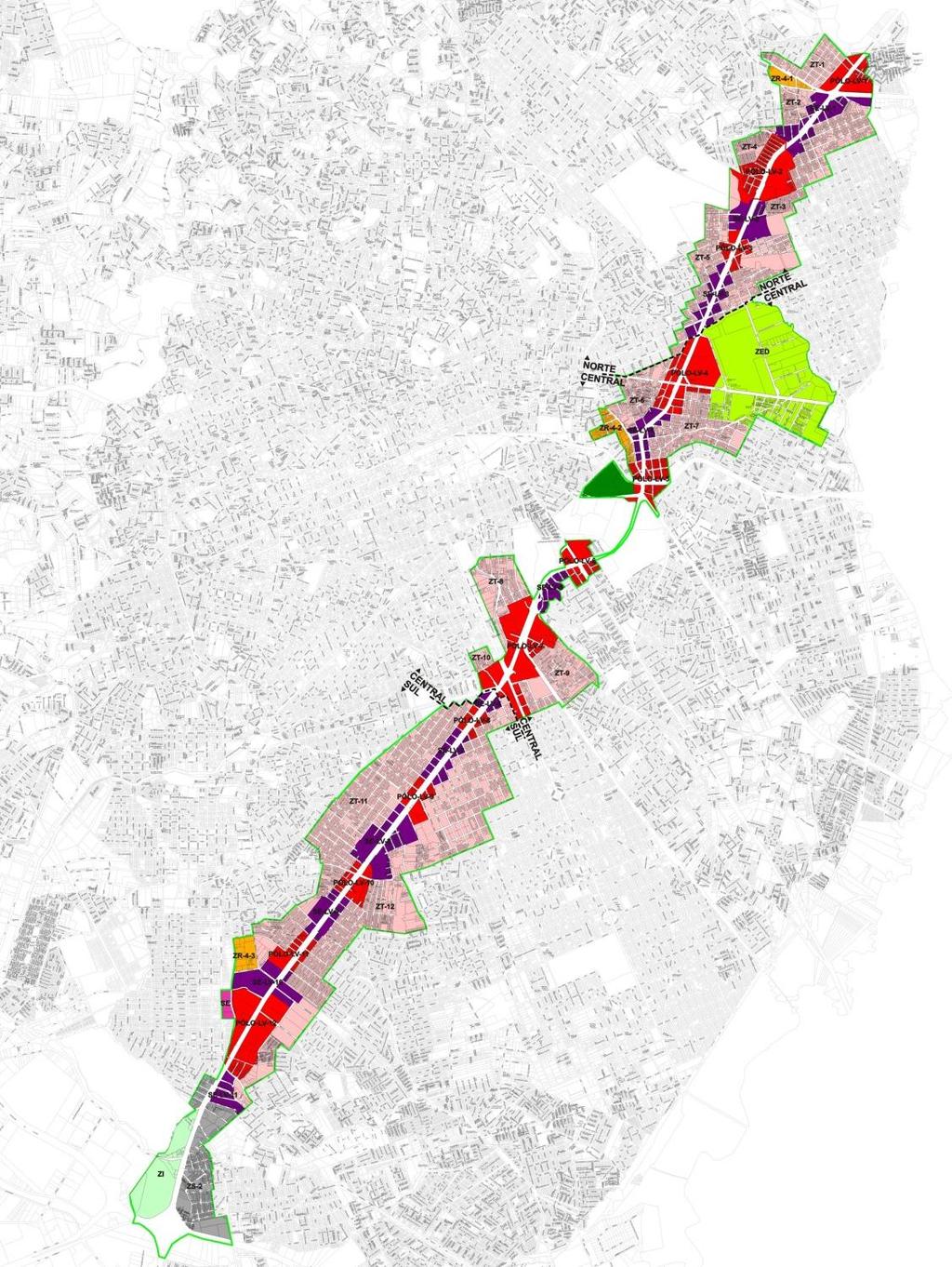 NORTE UM TERRENO ÚNICO PARA INVESTIMENTO CENTRAL Bairros envolvidos : 22 População aproximada : 82.000 hab.