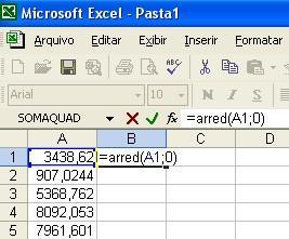 diante. 2) Arredondar os valores para o inteiro mais próximo através de uma função do Microsoft Excel. A segunda opção demanda um pouco mais de explicação.