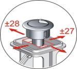 uma descarga dupla de 3 ou 7 litros, com minimização da fricção e elevada resistência contra sedimentos.