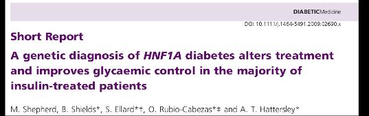 Mais comum Falência progressiva cel ß 30-40% precisaram de insulina Glicosúria antes surgimento DM Fenótipo variado Idade de dx: localização da