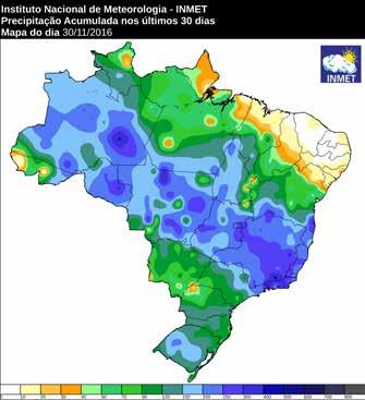 Na Região do Matopiba houve alta variabilidade espacial na distribuição das chuvas.