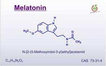 Melatonina (agonista do receptor da melatonina) Agonismo dos receptores MT1, MT2 (e MT3) da melatonina, contribuindo deste modo para as
