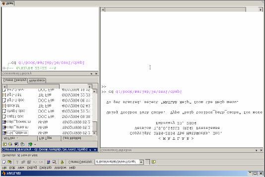 Execute o programa. O desktop apresentado na Figura 2 deverá aparecer no ecrã. Figura 2 Imagem do desktop por defeito do MatLab.