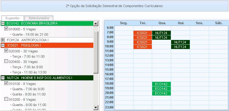 2ª opção de