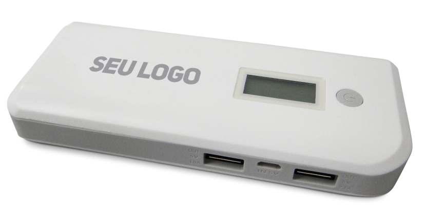 Acompanha um cabo USB. Personalização com seu logo.
