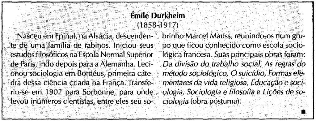 5 A sociologia de Durkheim 1 O que é fato social Embora Comte seja considerado o pai da sociologia e tenha-lhe dado esse nome, Durkheim é apontado como um de seus primeiros grandes teóricos.