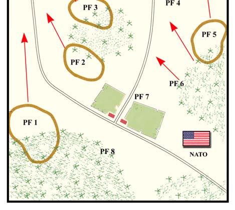 NATO SITUAÇÃO GERAL Um Batalhão de Infantaria Mecanizada a duas companhias, reforçado com uma Companhia de Carros de Combate estabeleceu Posições de Combate na área da OAZR.